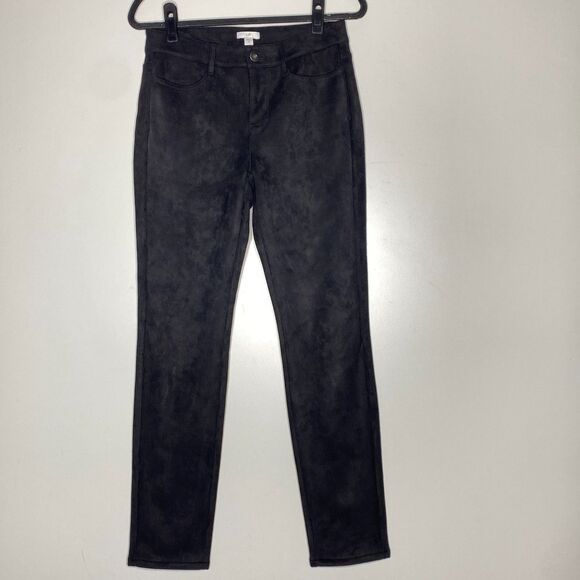 New J. Jill Velvet Velour Slim Fit Pants Women's Size 4 Tall - Picture 1 of 8